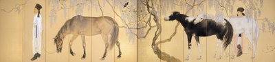 Visiting a Hermit by Hashimoto Kansetsu